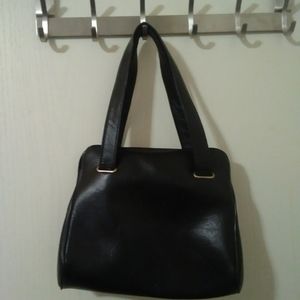 Soft black leather purse